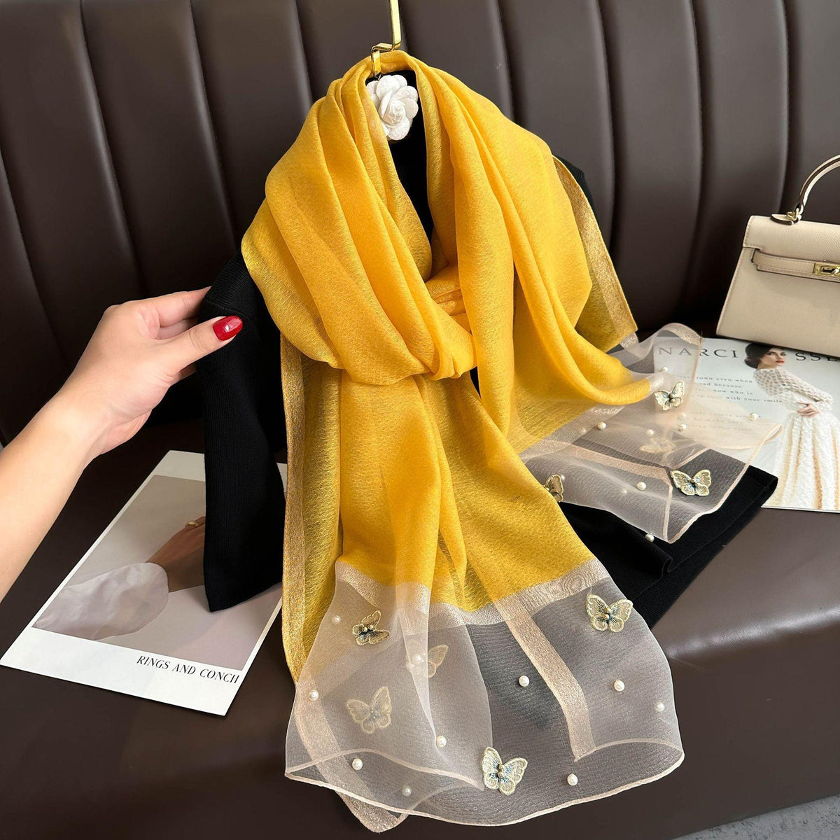 Bunter Schmetterlingssilk-Schleier – Bild 10 | LuxeStyle