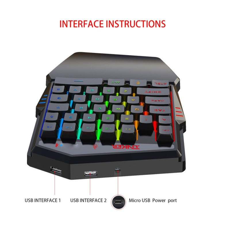 HXSJ K99 Gaming Tastatur-Maus-Set für Mobile Games