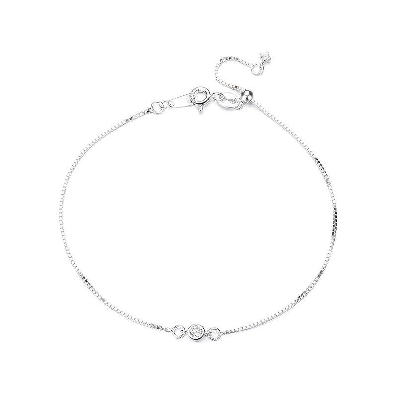 Verstellbares Armband mit Zirkonia-Rundschliff – Bild 5 | LuxeStyle