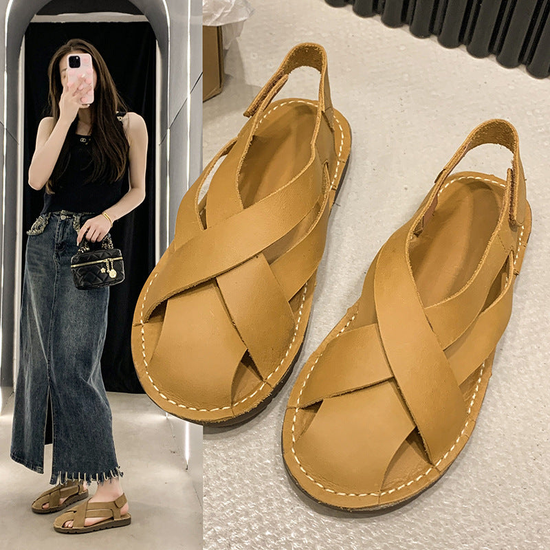 Retro-Sandalen mit Klettverschluss – Bild 17 | LuxeStyle