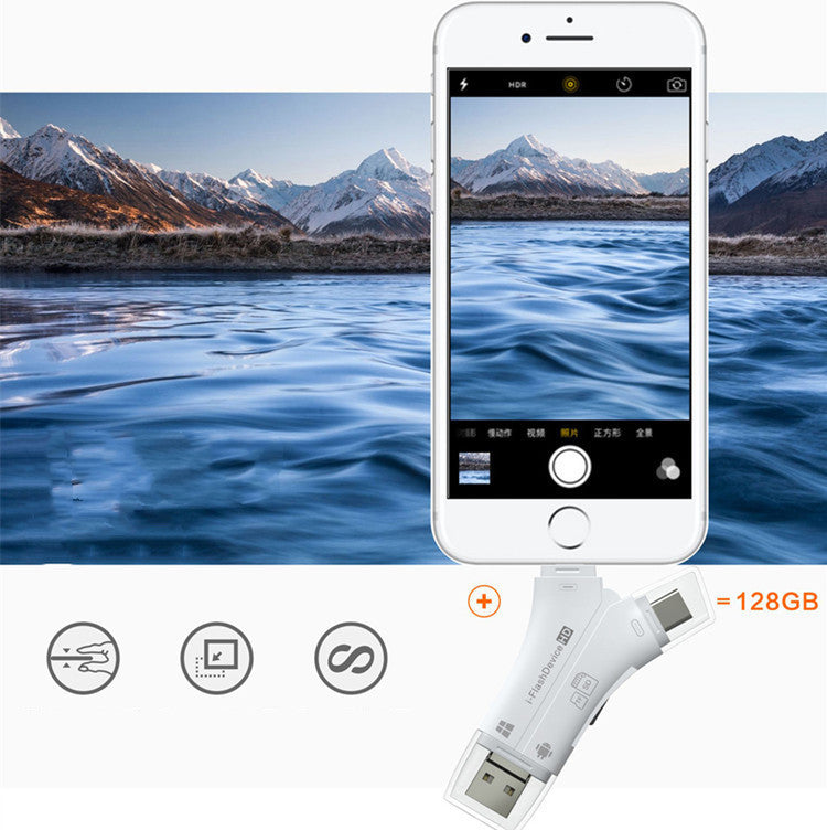 4-in-1 USB Kartenleser für SD & TF Karten