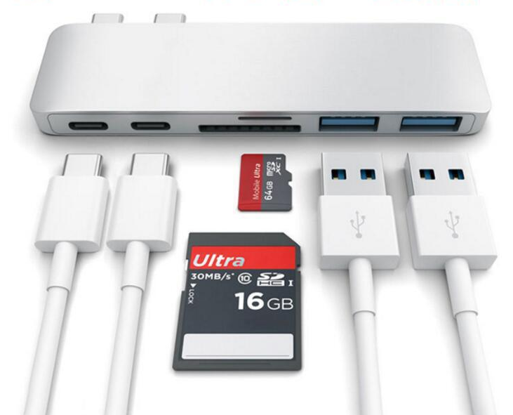 USB-C Hub mit Kartenleser und Power Delivery
