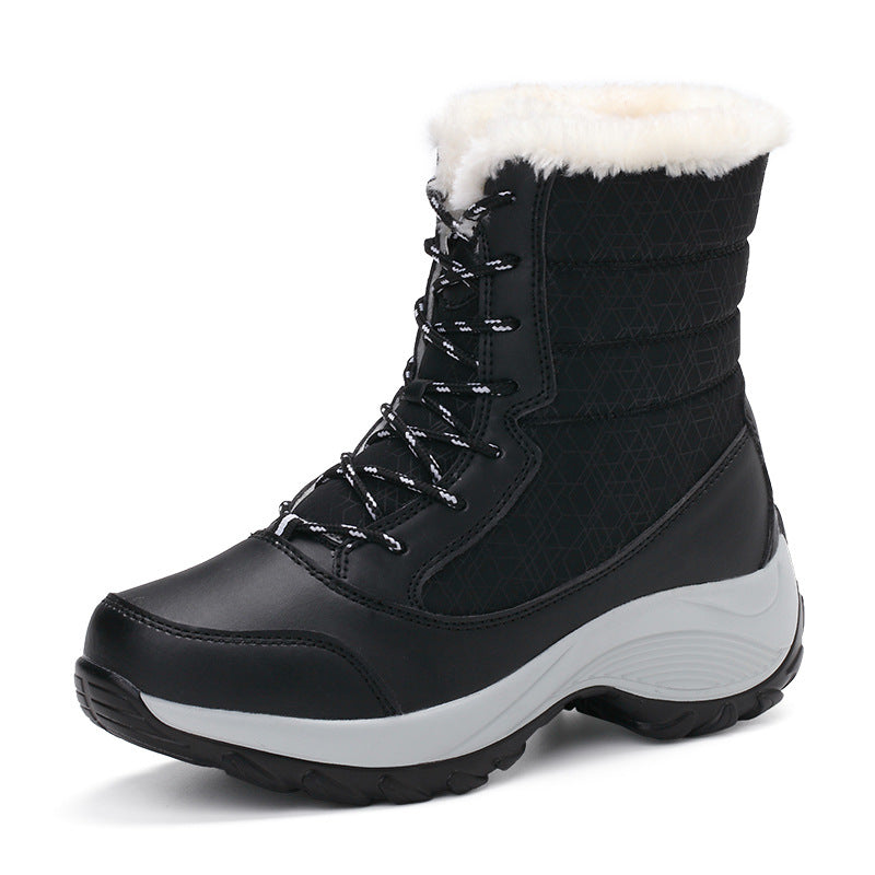 Wasserdichte Velours-Winterstiefel