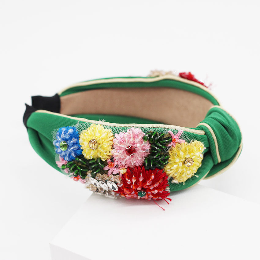 Haarband mit geometrischem Blumenmuster