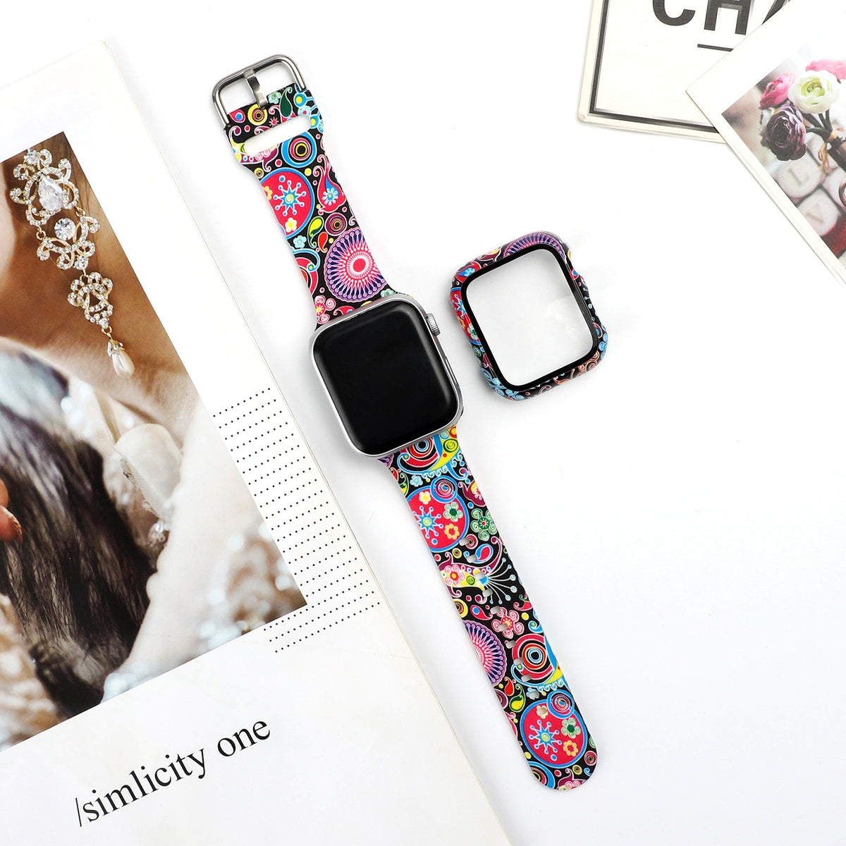 Silikon-Armband für Apple Watch mit Print – Bild 11 | LuxeStyle