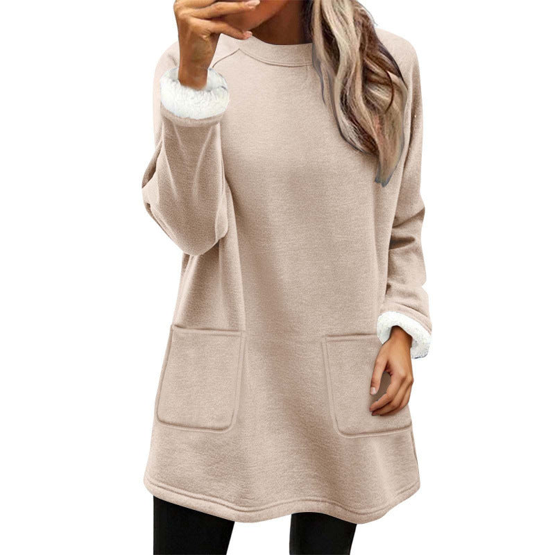 Bequem Fit Fleecefutter Hoodie mit Taschen