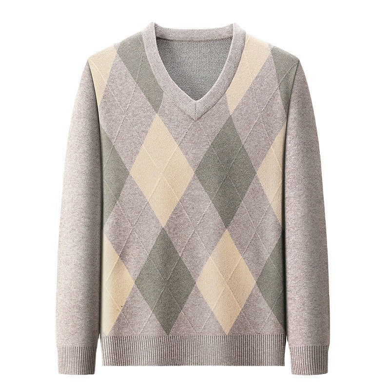 V-Neck Strickpullover für Herren