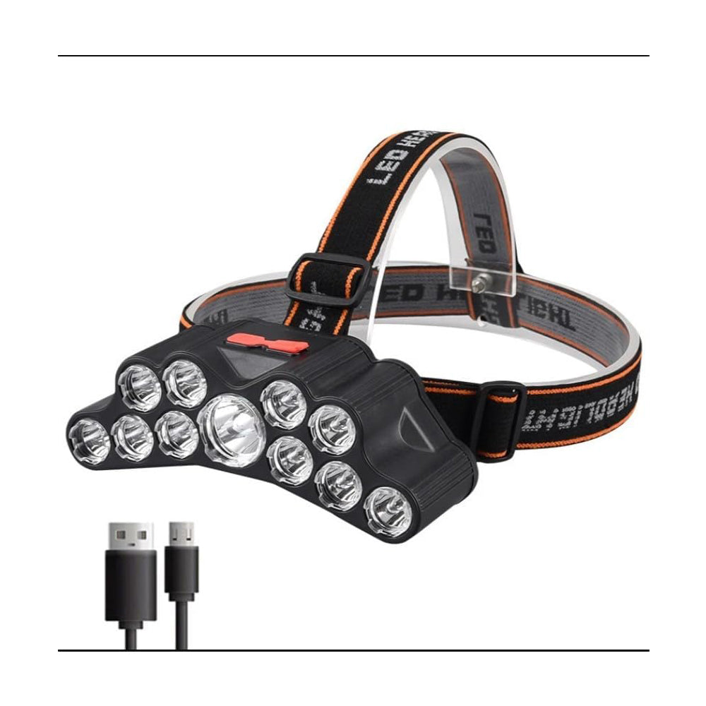 USB-LED-Stirnlampe mit 4 Modi