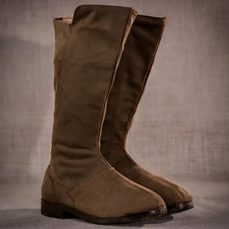 Herren Mid-Calf Boots mit Rundspitze