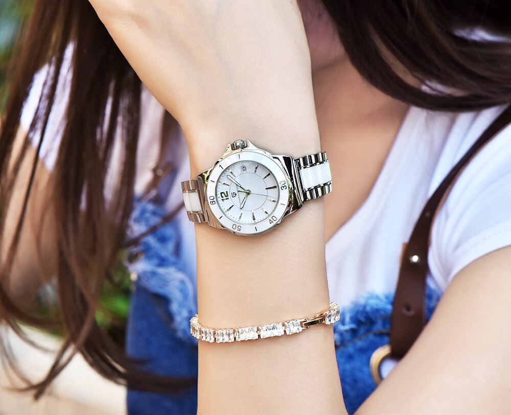 Keramik Armbanduhr mit Kalender – Bild 2 | LuxeStyle