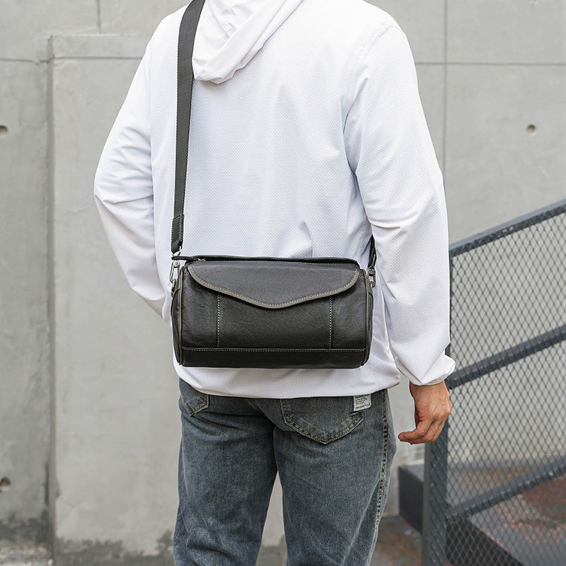Vintage Crossbody Bag aus Leder für Herren – Ansicht 6