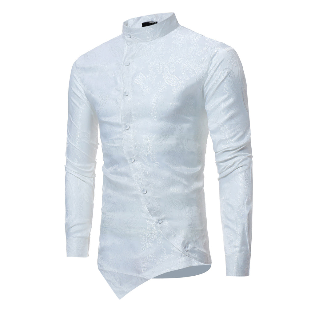 Langarmhemd mit unregelmässigem Saum – Bild 4 | LuxeStyle