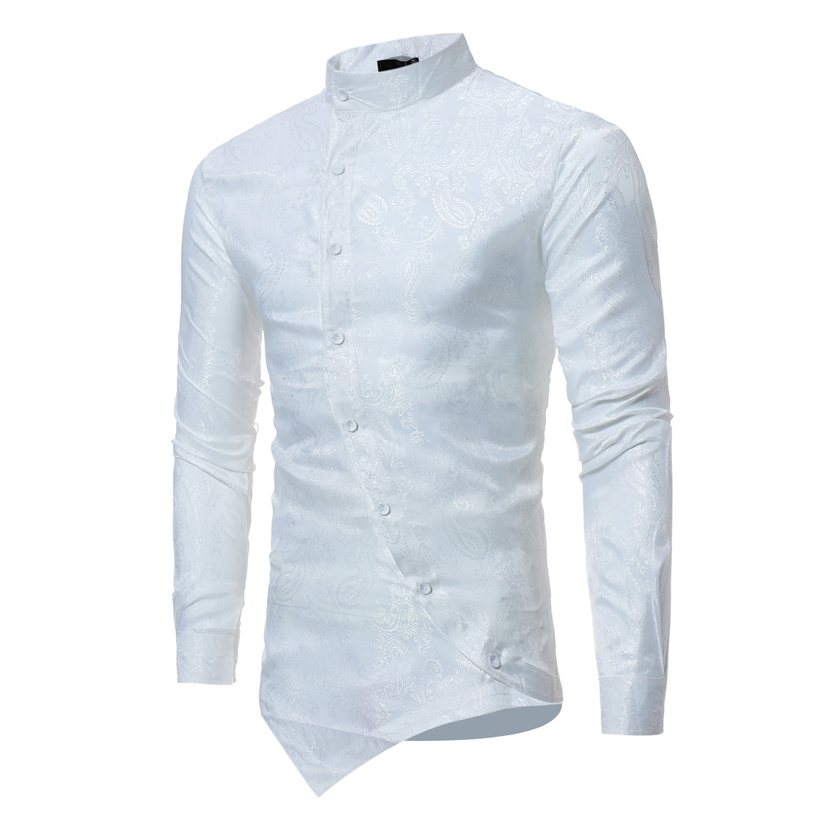 Langarmhemd mit unregelmässigem Saum – Bild 4 | LuxeStyle