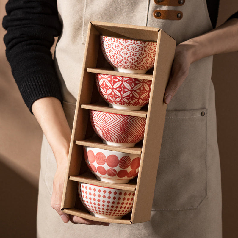 Hefeng Keramikschalen-Set (5 Stück) – Bild 5 | LuxeStyle