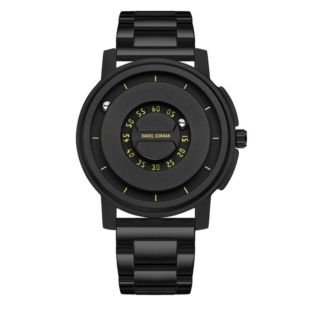 Sportliche Herrenuhr mit Magnetschwebe-Kugel