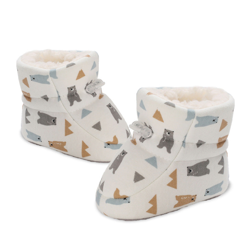 Warme Baby Winterstiefel mit Cartoon-Motiven