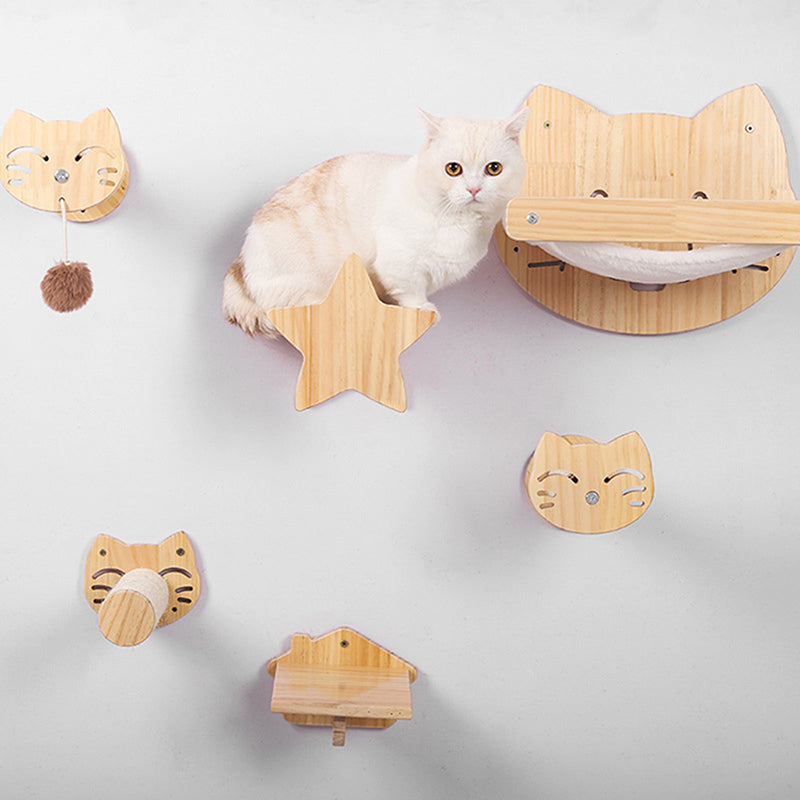 DIY Katzen-Kletterwand aus Massivholz