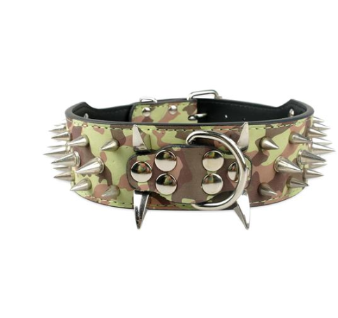 Lederhalsband mit schwarzen Nieten für Hunde – Bild 12 | LuxeStyle