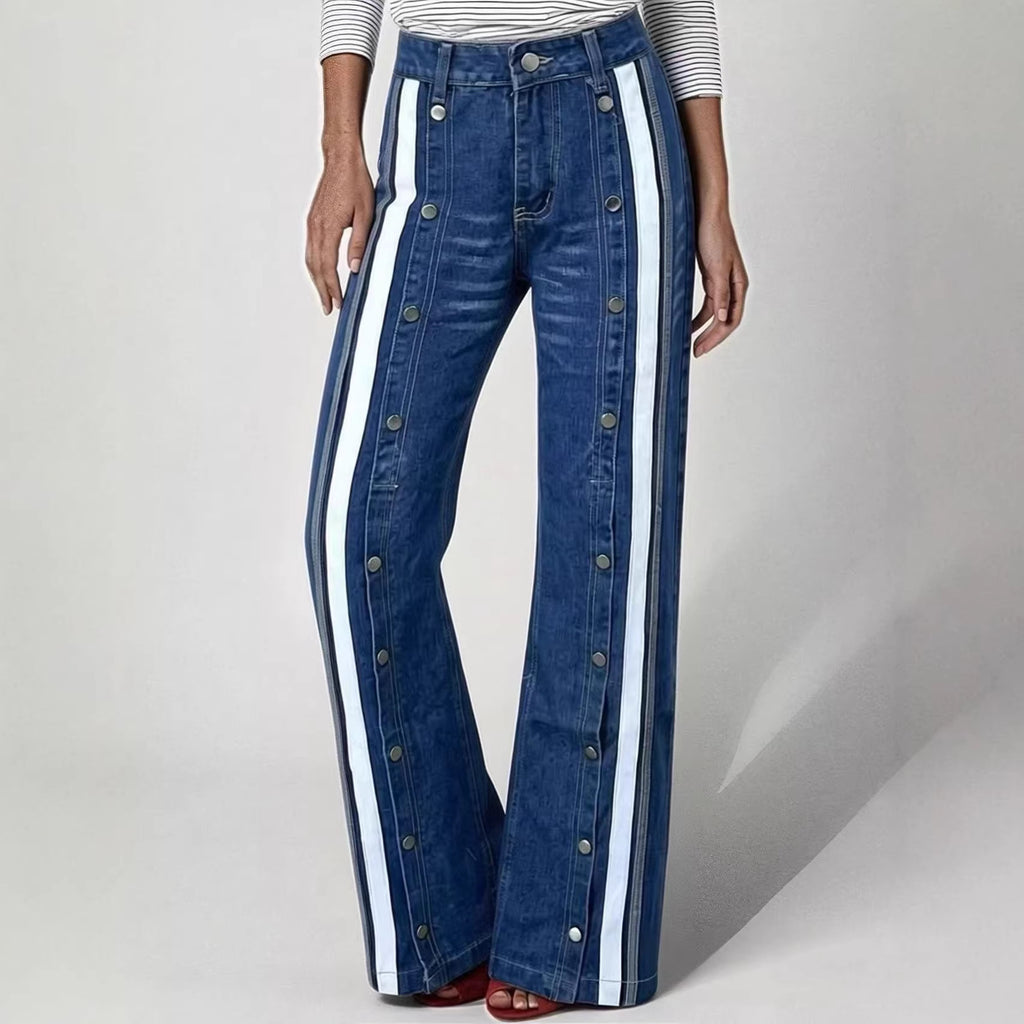 Retro-Blau Jeanshose