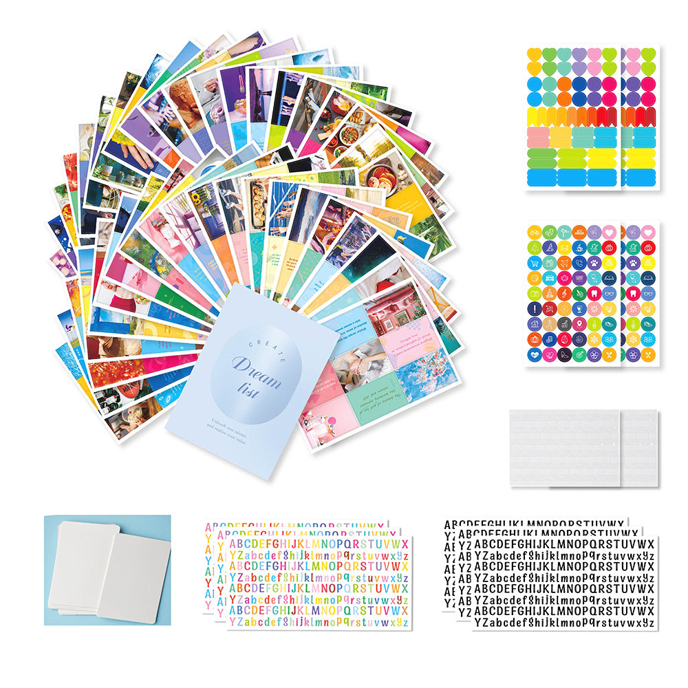 Inspirational Dream Cut Letter Sticker Vision Board Set – Bild 4 | LuxeStyle