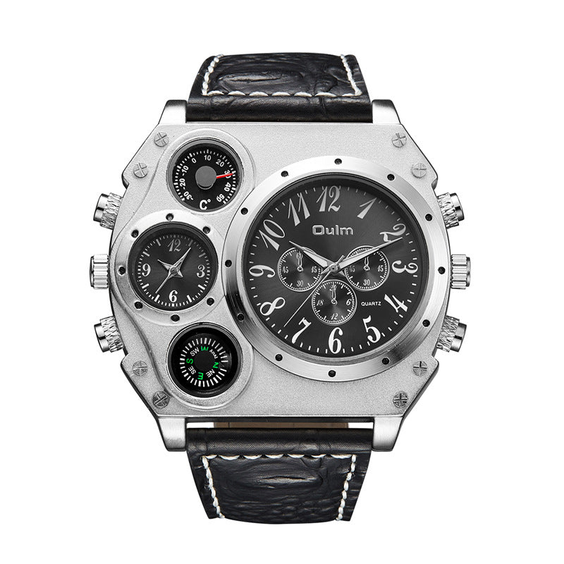 Herrenuhr mit Doppelzeitzone