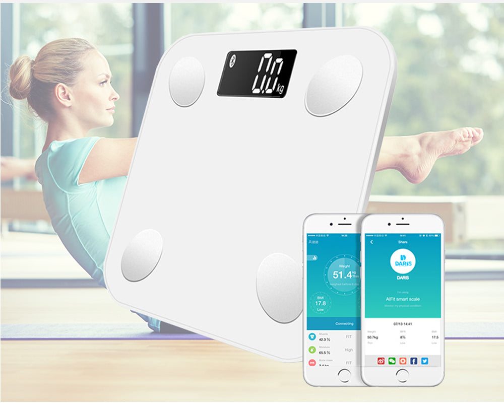 Elektronische Körperfettwaage mit Bluetooth | LuxeStyle