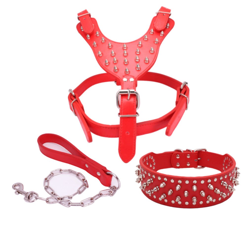 Dreiteiliges Hundegeschirr aus Kunstleder | LuxeStyle