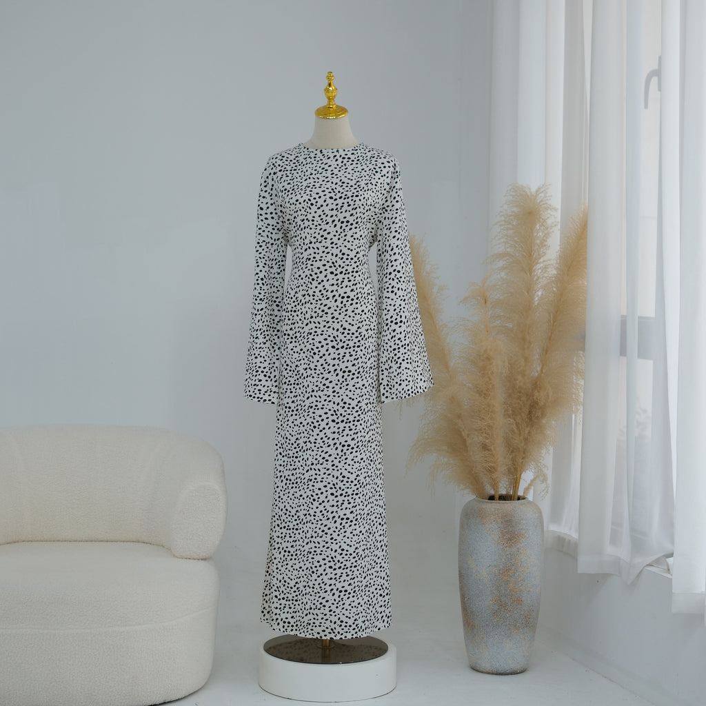 Bedrucktes Langarm-Kleid in grossen Grössen – Bild 9 | LuxeStyle