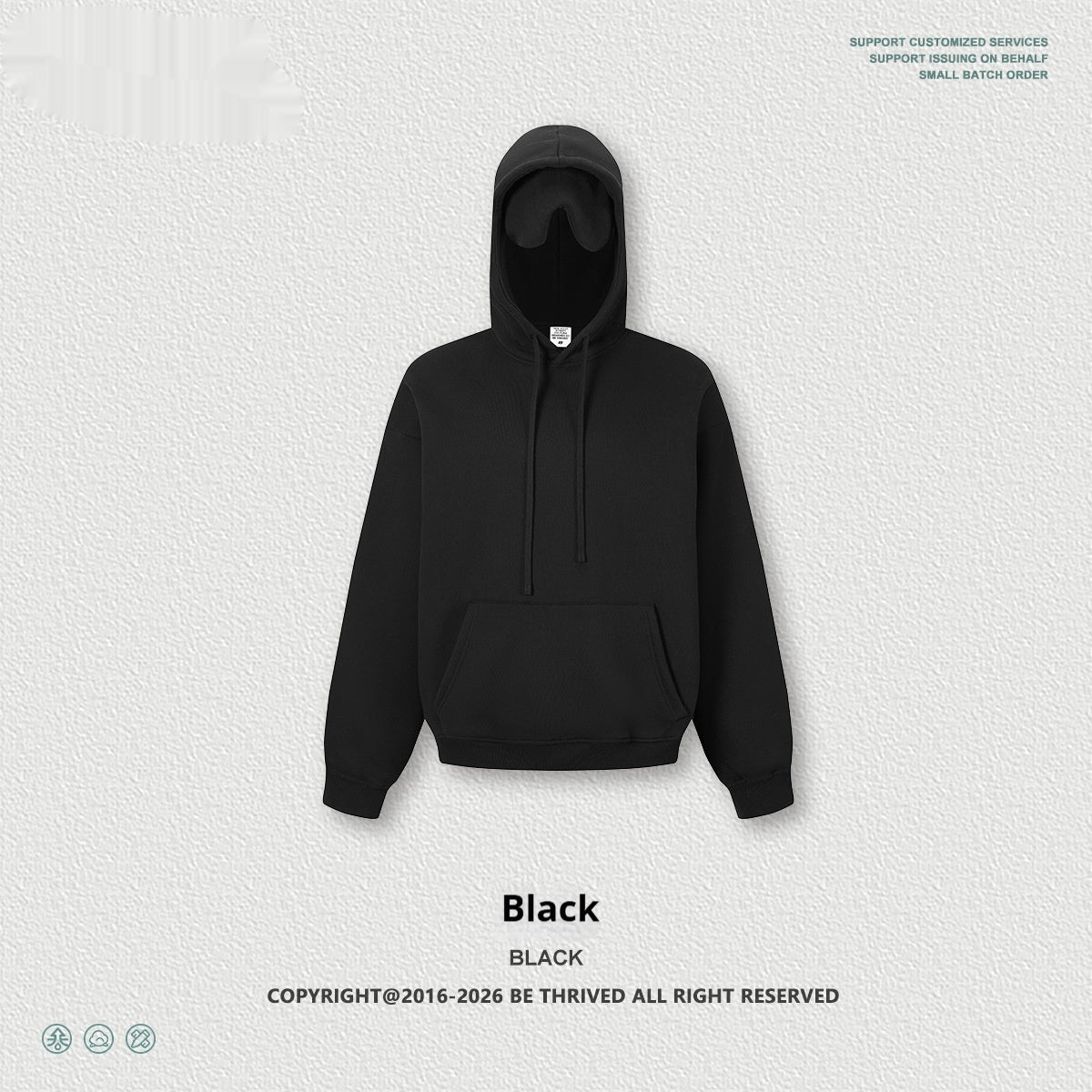 Streetwear Hoodie mit Herz-Augenmaske
