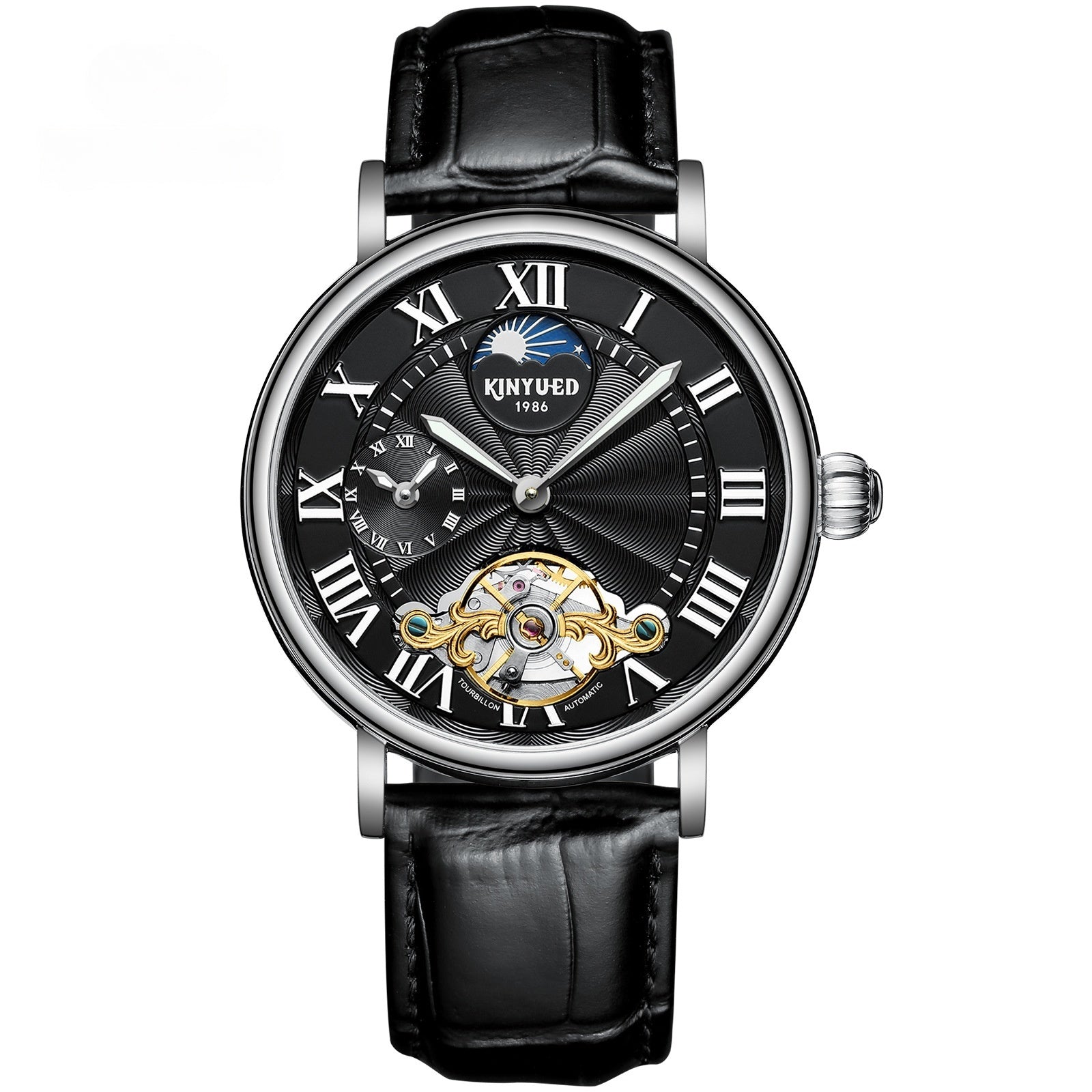 Tourbillon-Armbanduhr Leuchtend Hohl Herren