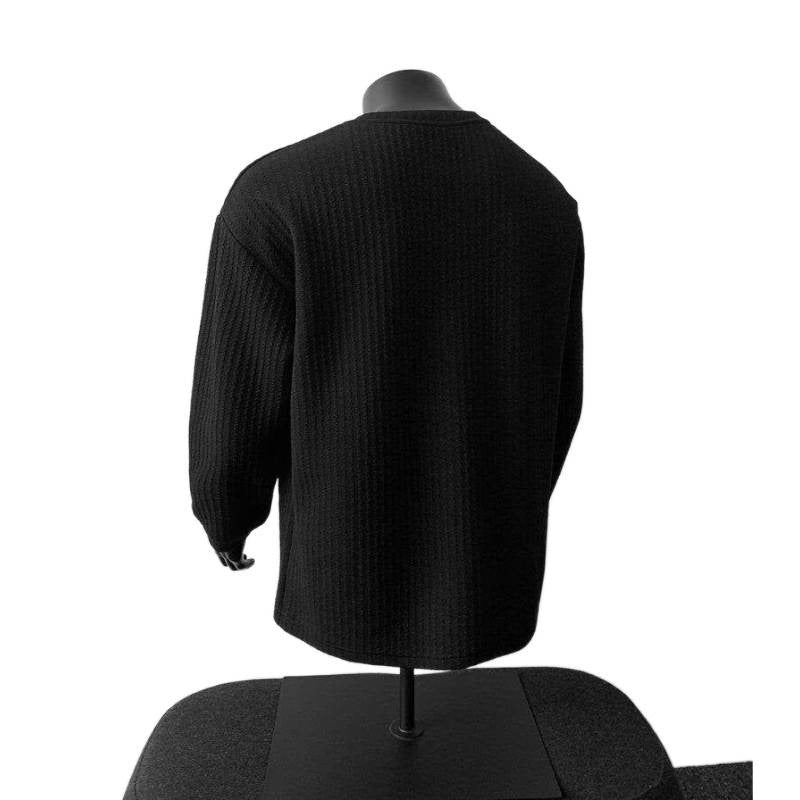 Herren Langarmshirt mit V-Ausschnitt – Bild 9 | LuxeStyle