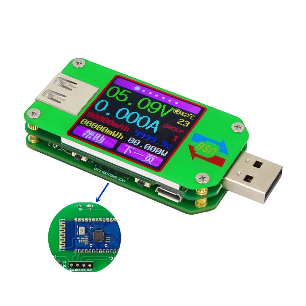 USB 2.0 Farbdisplay Tester mit Bluetooth
