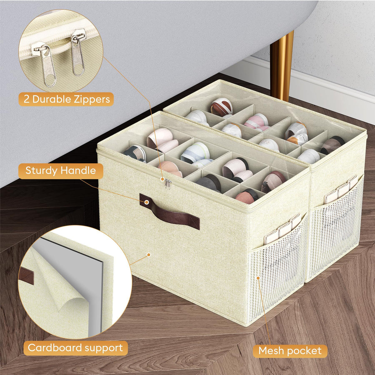 Verstellbare Schuh-Aufbewahrungsbox – Bild 3 | LuxeStyle