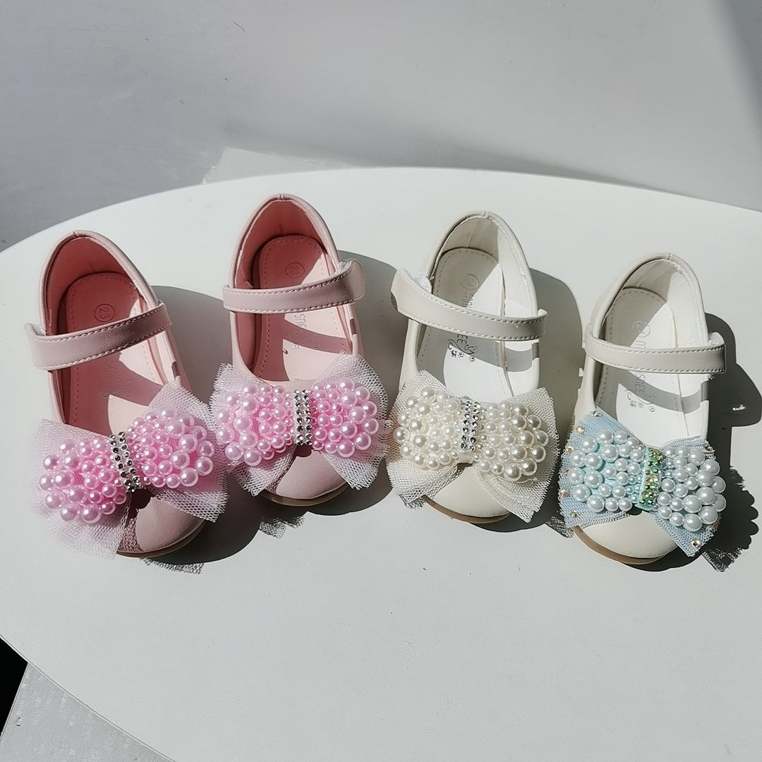 Prinzessinnen-Schuhe mit Perlen und Schleife – Bild 6 | LuxeStyle