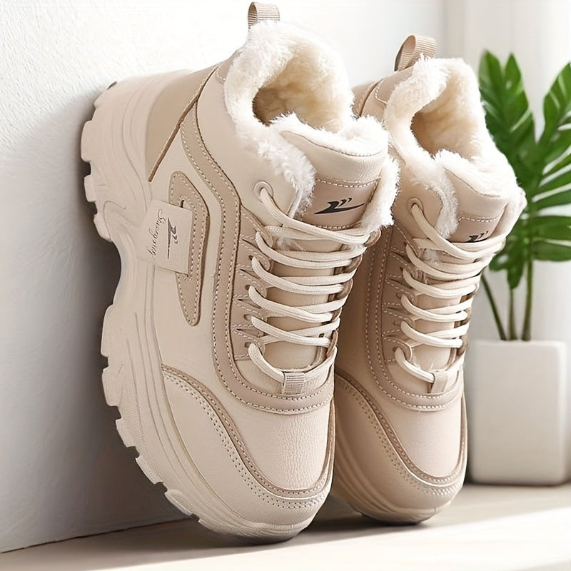 Gefütterte High-Top Baumwollschuhe für Damen