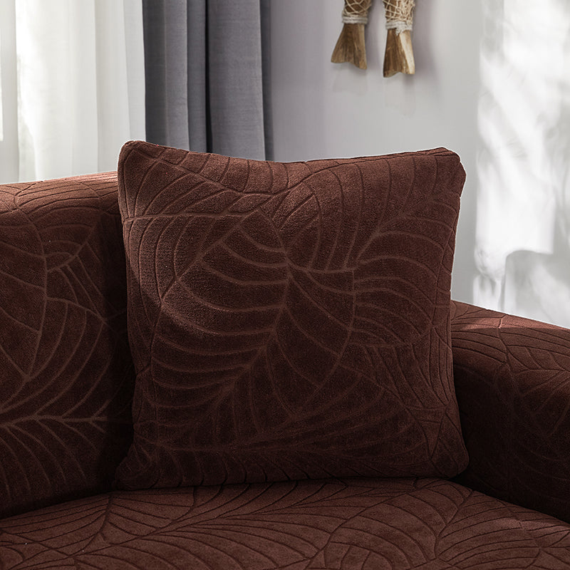 Jacquard Strick-Kissenbezug mit Blattmuster – Bild 9 | LuxeStyle