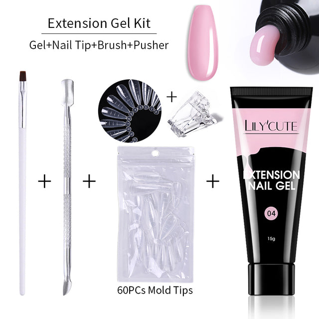 Nagelverlängerungs-Gel-Kit, 15ml