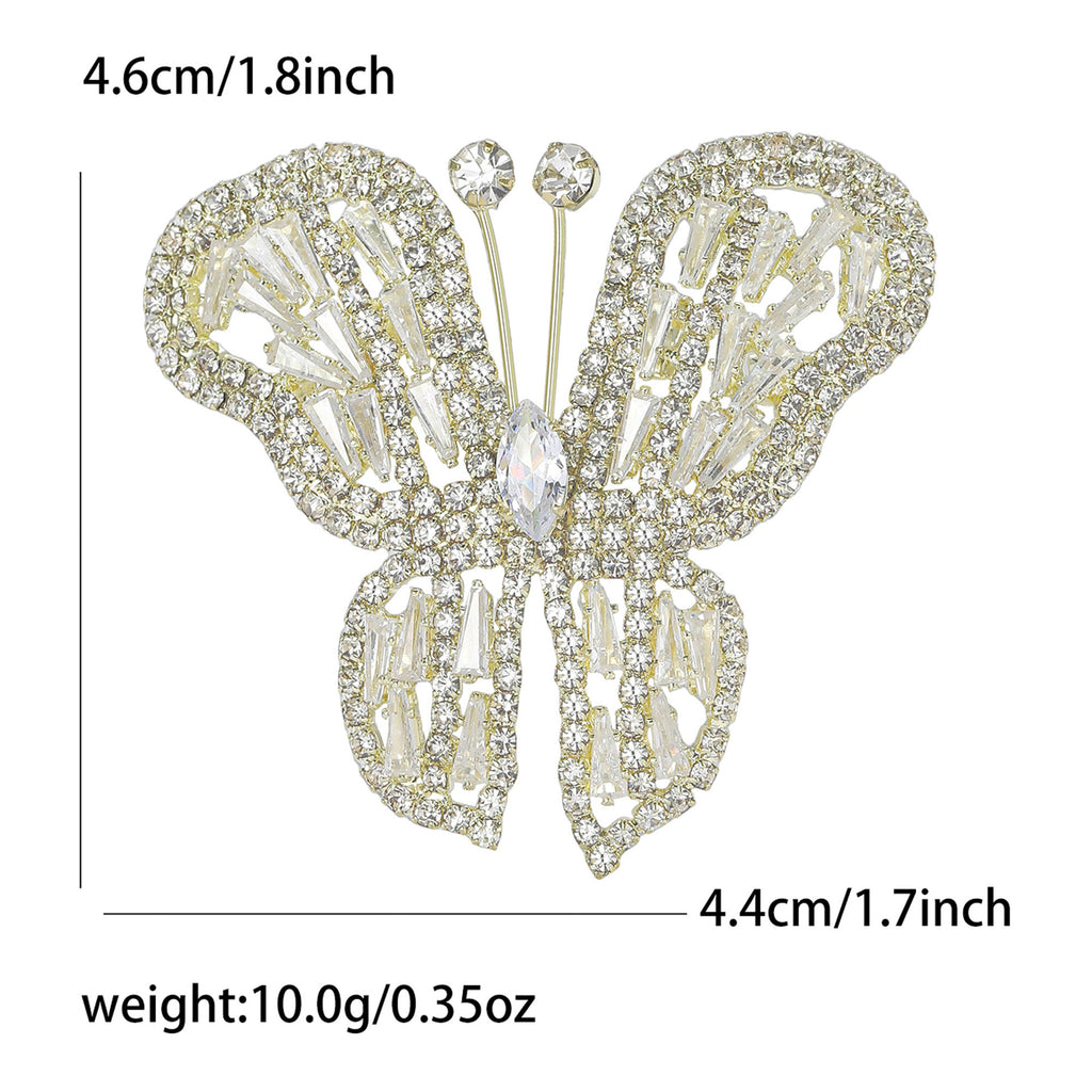 Brosche mit Schmetterling aus Strass – Bild 7 | LuxeStyle