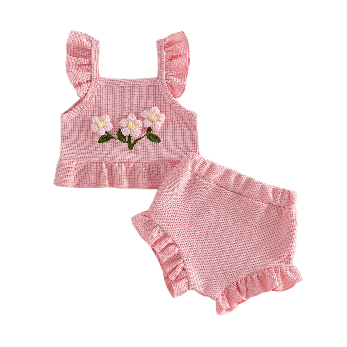 Blumen-Oberteil und Hosen-Set für Babys – Bild 7 | LuxeStyle