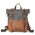Robuster Canvas Rucksack mit Lederdetails – Bild 10 | LuxeStyle