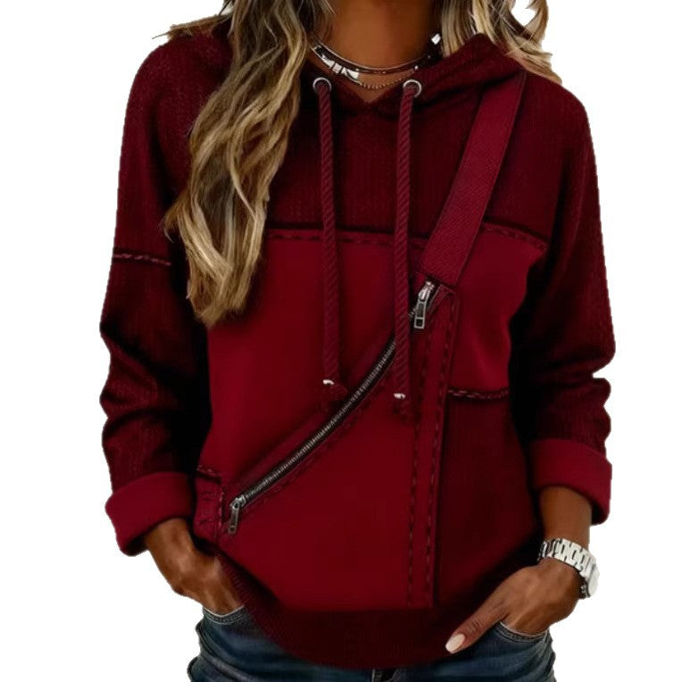 3D-Print Kapuzen-Sweatshirt für Damen