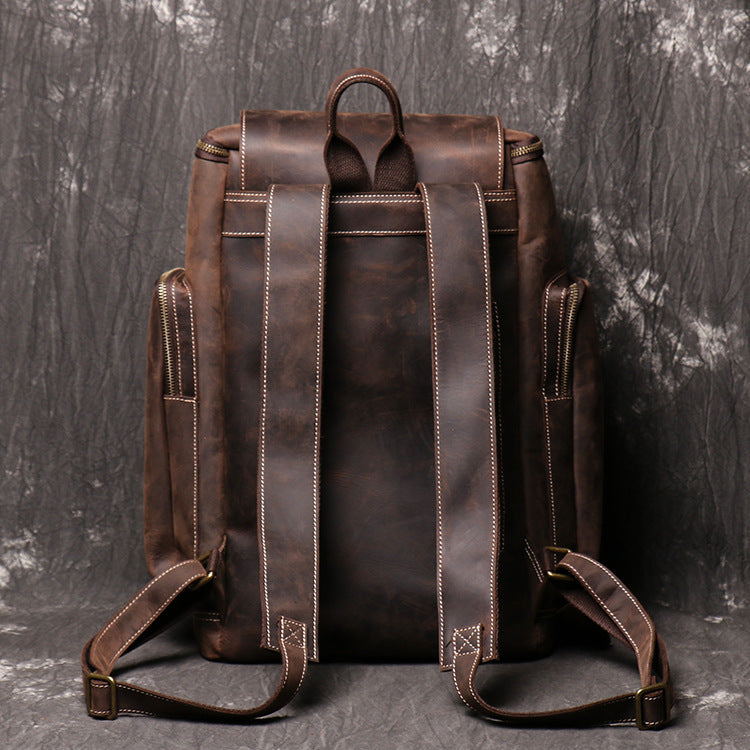 Herren Rucksack Crazy Horse Leder – Bild 5 | LuxeStyle