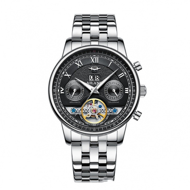 Automatische Mechanische Herrenuhr Sun Moon Stars