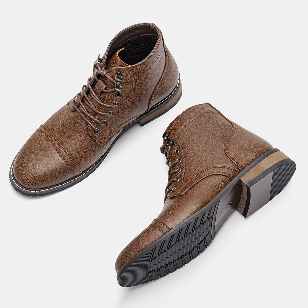 Vintage Casual Leder Boots für Herren