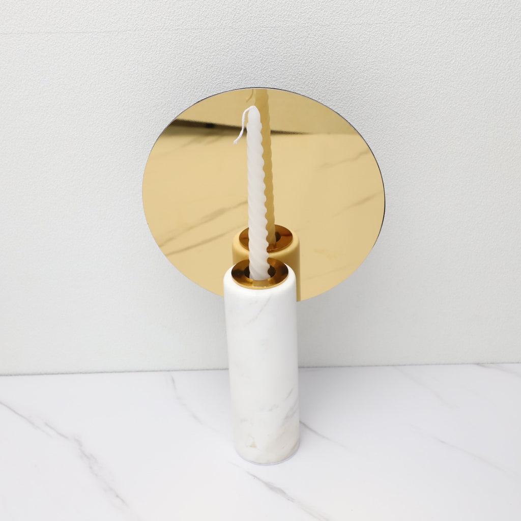 Eleganter Kerzenhalter Gold-Marmor – Bild 5 | LuxeStyle