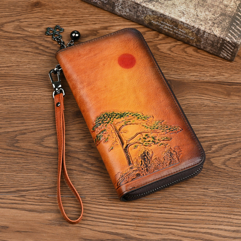 Leder Geldbörse Long Rising Sun – Bild 5 | LuxeStyle