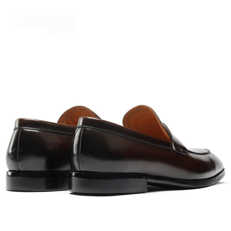 Lässige Leder Slipper für Herren