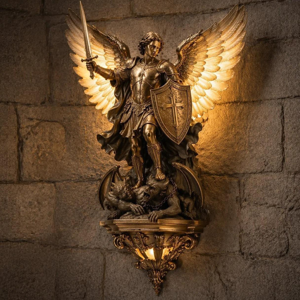 Archangel Michael Wandlampe aus Resin – Bild 6 | LuxeStyle