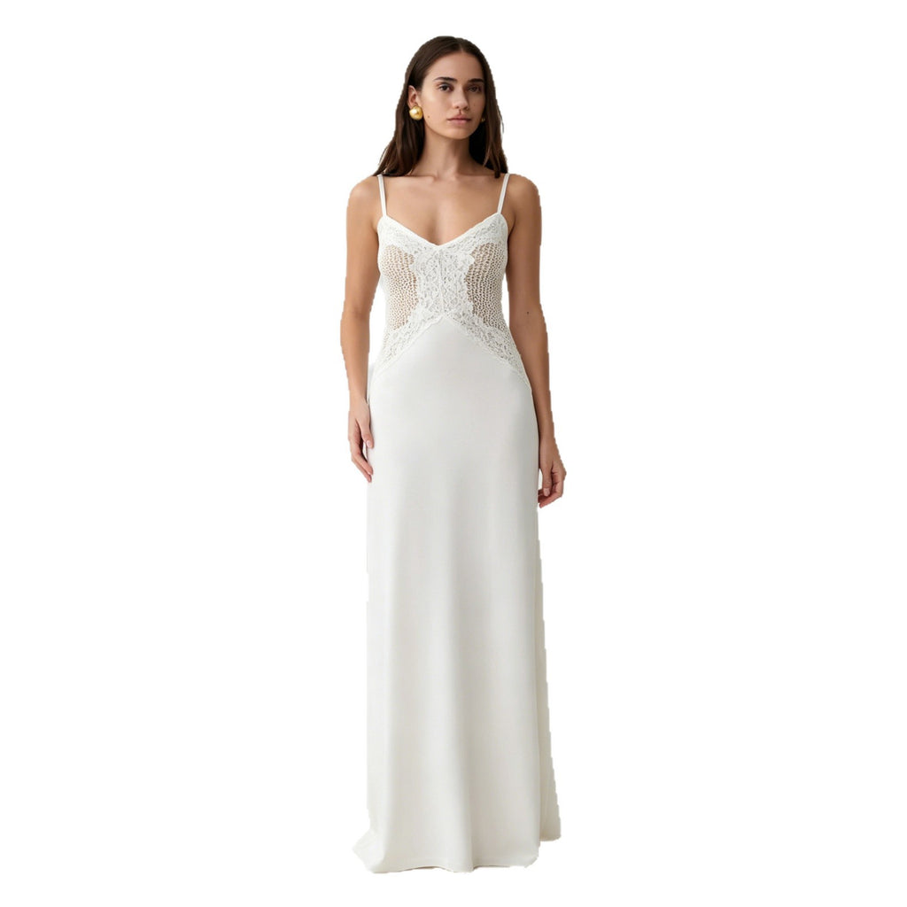 Elegantes Spitzenkleid mit Spaghettiträgern