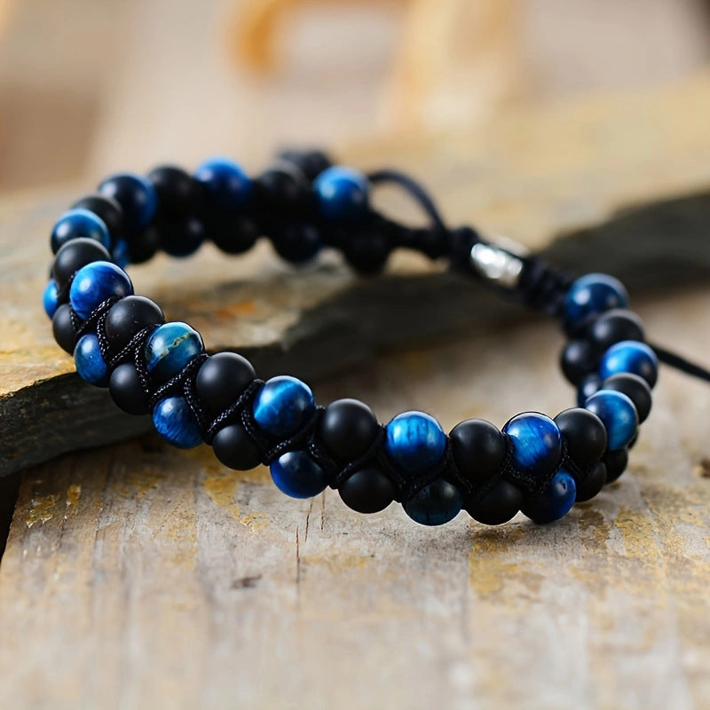 Doppelstrang-Armband aus Lapislazuli – Bild 4 | LuxeStyle